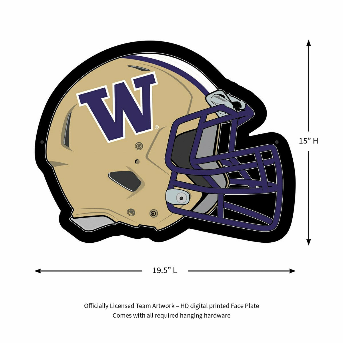 LED Wall Decor, Helmet, University of Washington, Collegiate, Home