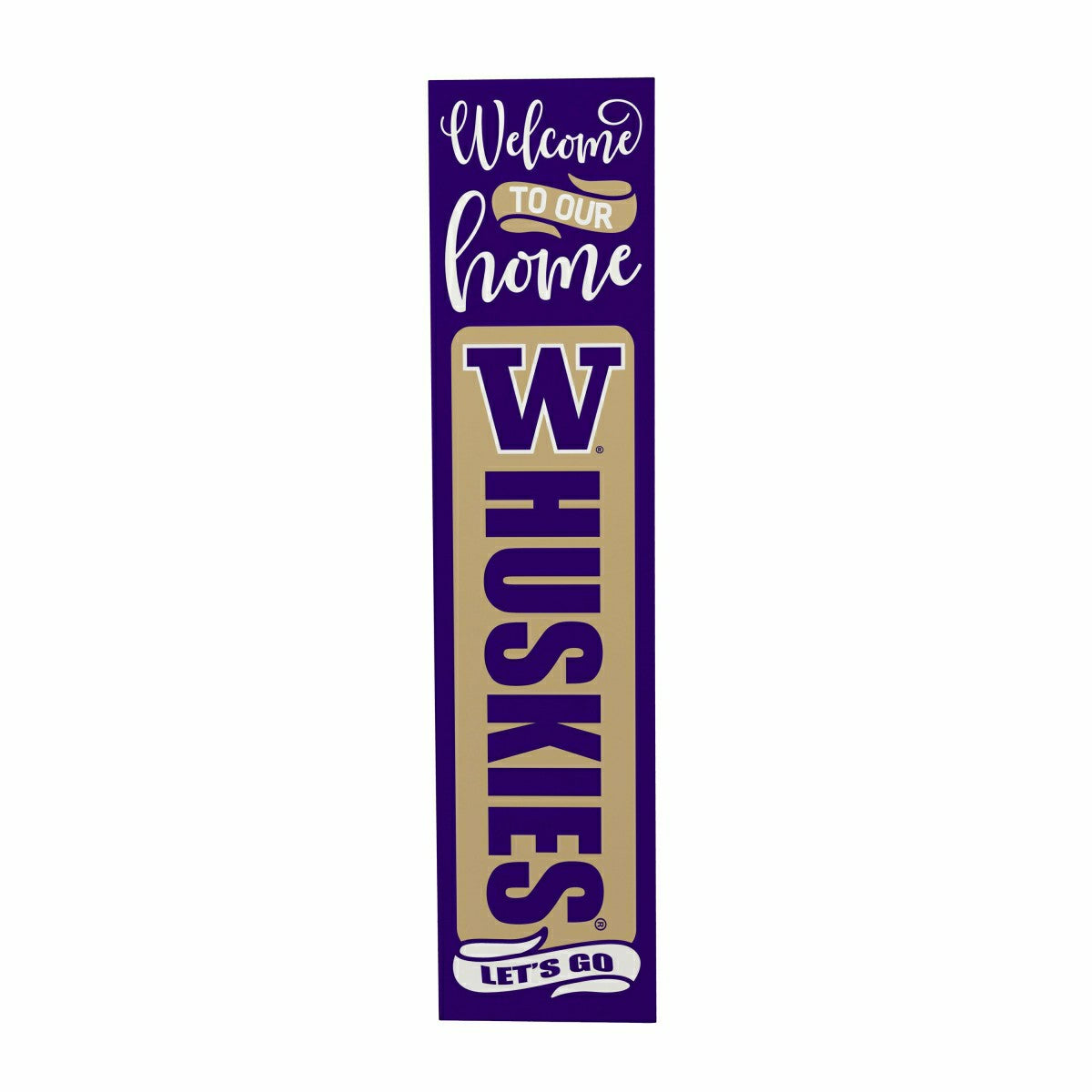 Universitiy of Washington 47" Double Sided Leaner, Halloween, Collegiate, Home