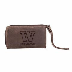 Wristlet Wallet, Brown, Universitiy of Washington, Collegiate, Home