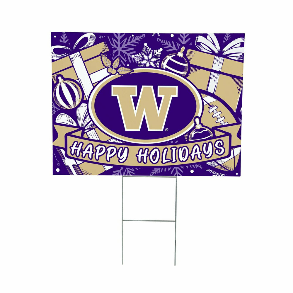 University of Washington Yard Sign, Holiday, Collegiate, Home