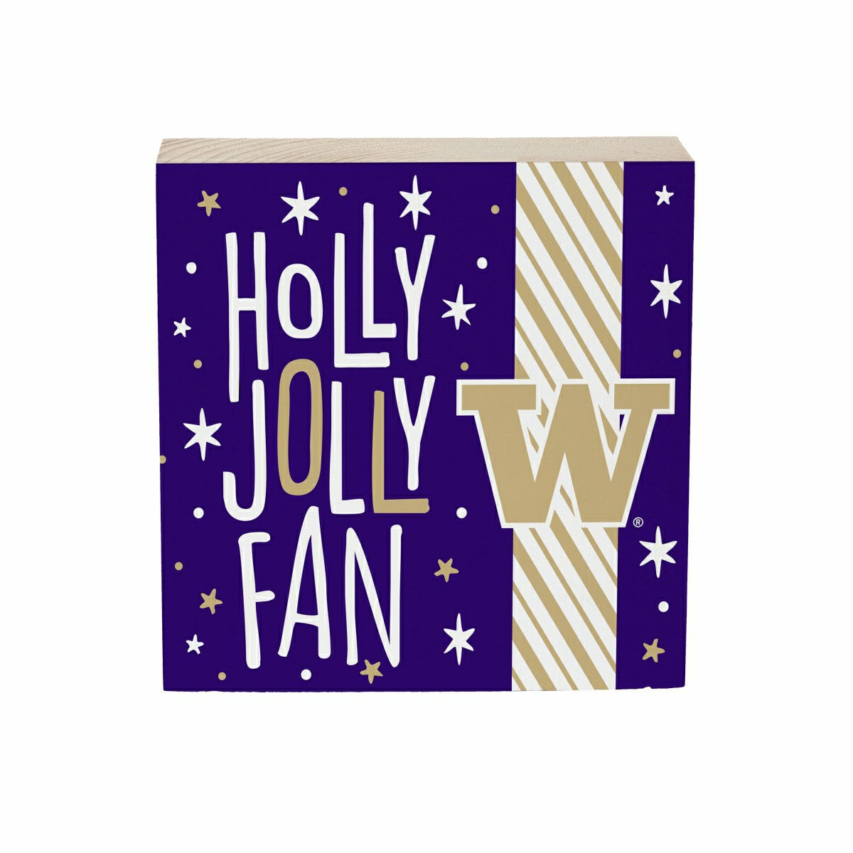University of Washington Block, Holiday, 6x6, Collegiate, Home