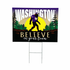 University of Washington Yard Sign, Bigfoot, Collegiate, Home