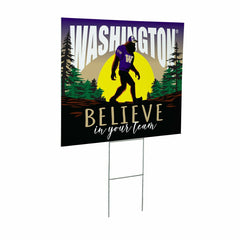 University of Washington Yard Sign, Bigfoot, Collegiate, Home