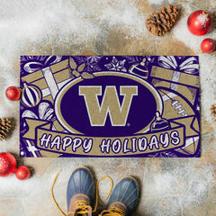 University of Washington Holiday PVC Mat, 28"x16", Collegiate