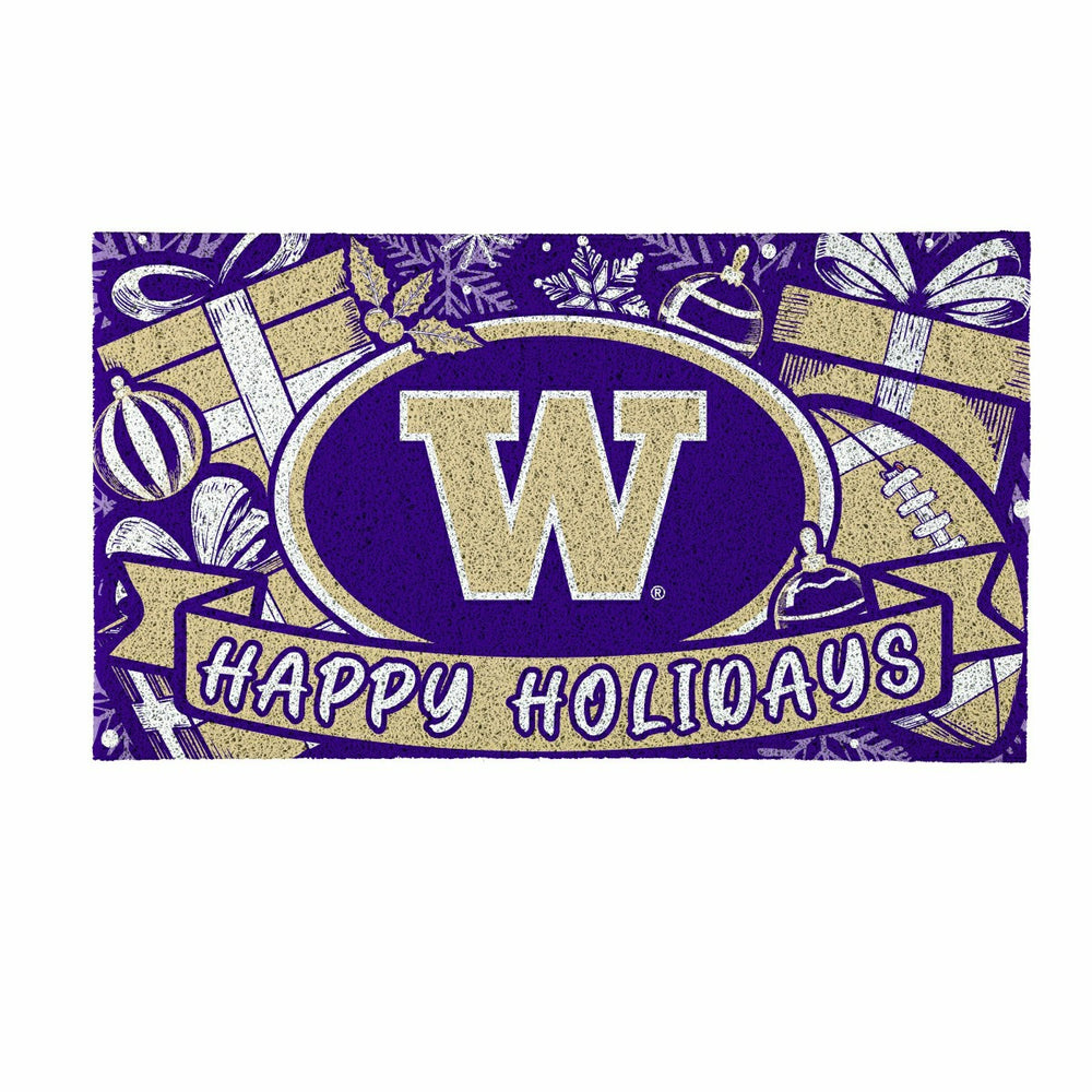 University of Washington Holiday PVC Mat, 28"x16", Collegiate
