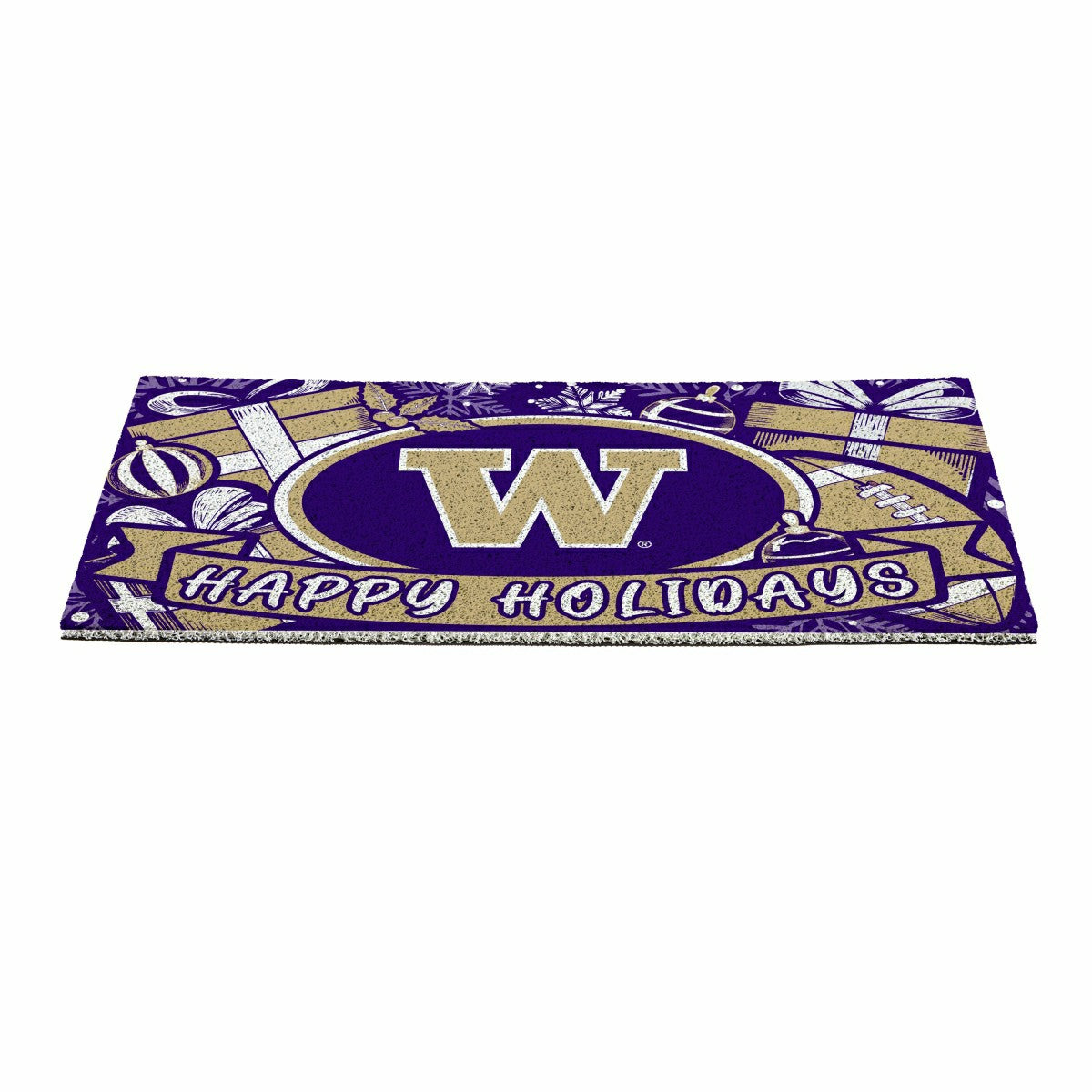 University of Washington Holiday PVC Mat, 28"x16", Collegiate