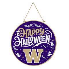 University of Washington Halloween Round Door Décor with Hanging Rope,, Collegiate, Home