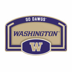 University of Washington USA Embossed Steel Wall Sign, 11" x 17", Collegiate, Home