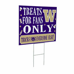 University of Washington Yard Sign, Halloween Treats for Fans, Collegiate, Home