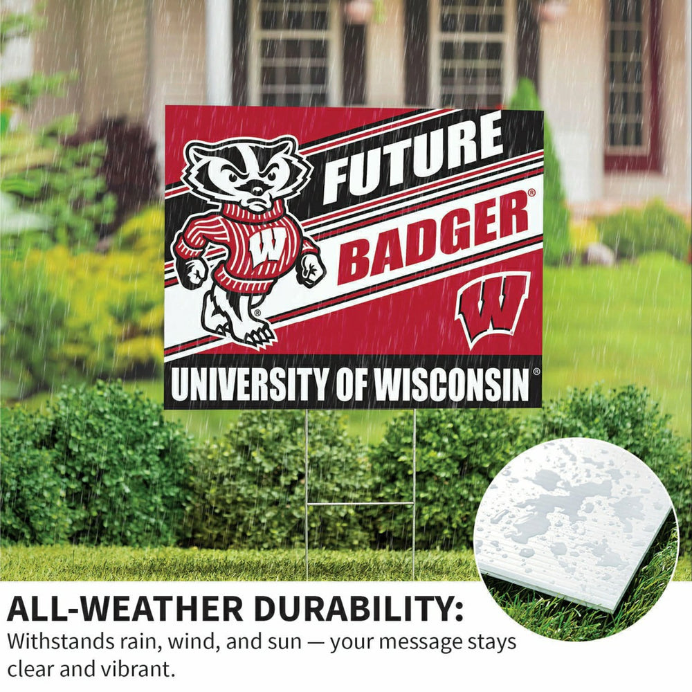 University of Wisconsin-Madison Coroplast Yard Sign, Future Student, Collegiate, Home