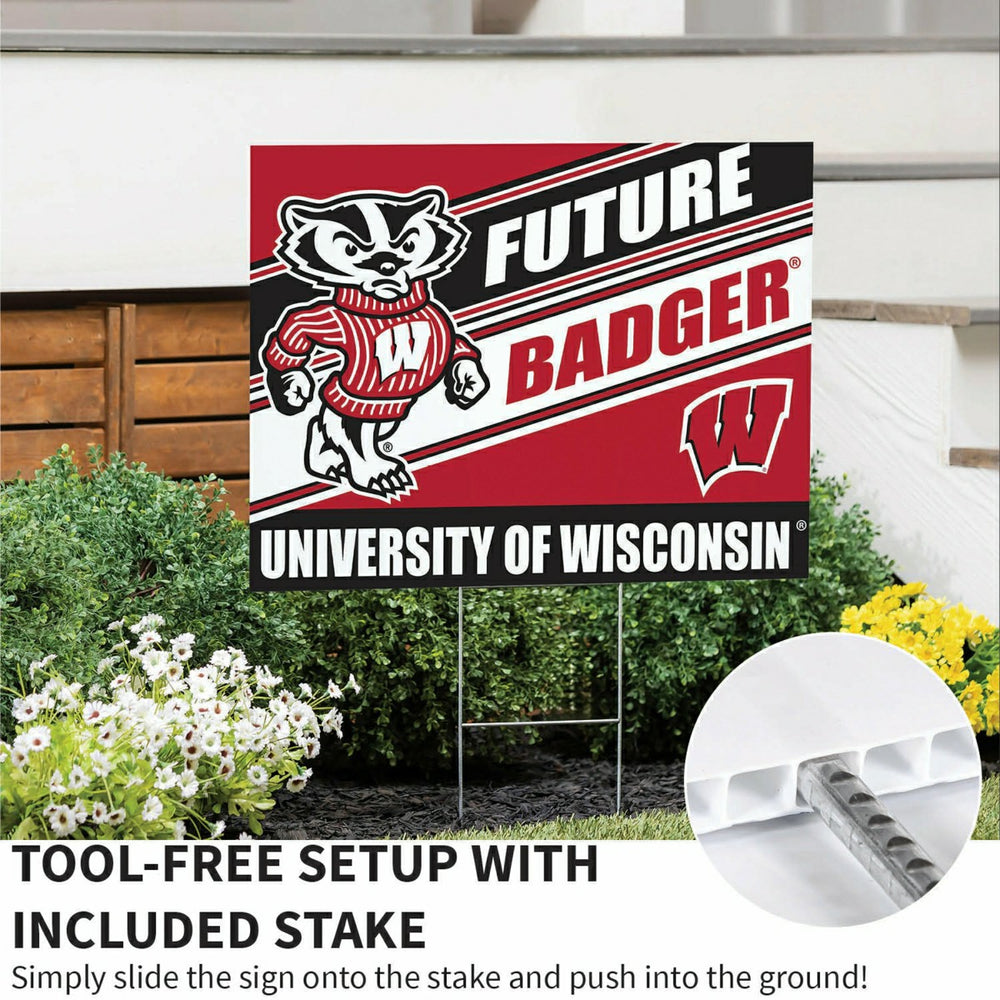 University of Wisconsin-Madison Coroplast Yard Sign, Future Student, Collegiate, Home