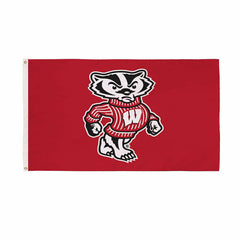 University of Wisconsin-Madison Single Sided Flag w/ 2 Grommets, 3'x5', Collegiate, Home