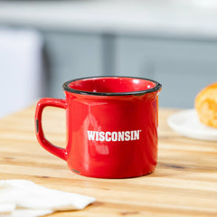 University of Wisconsin-Madison Ceramic Camp Cup with Enamel Finish, 1, Collegiate, Home