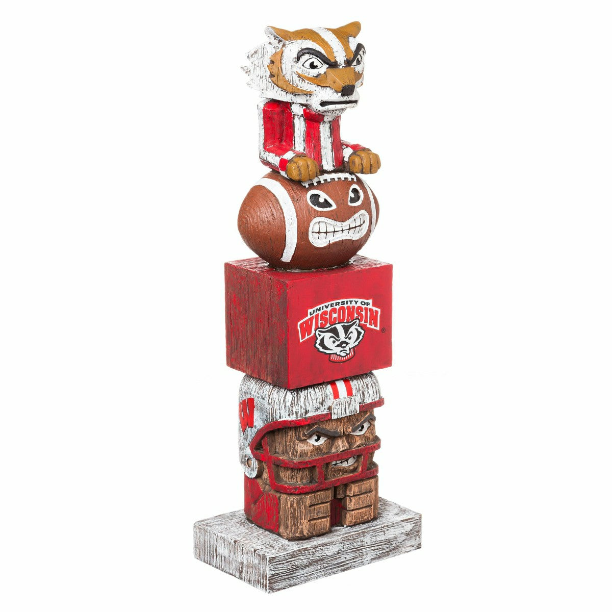 Wisconsin-Madison Badgers Tiki Team Totem Garden Statue, Collegiate, Home