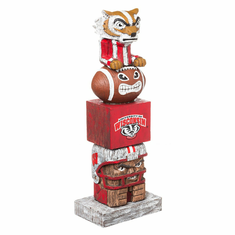 Wisconsin-Madison Badgers Tiki Team Totem Garden Statue, Collegiate, Home