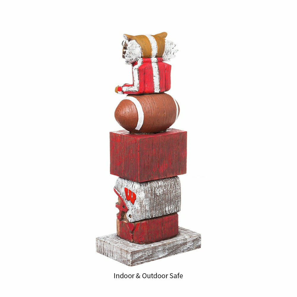Wisconsin-Madison Badgers Tiki Team Totem Garden Statue, Collegiate, Home