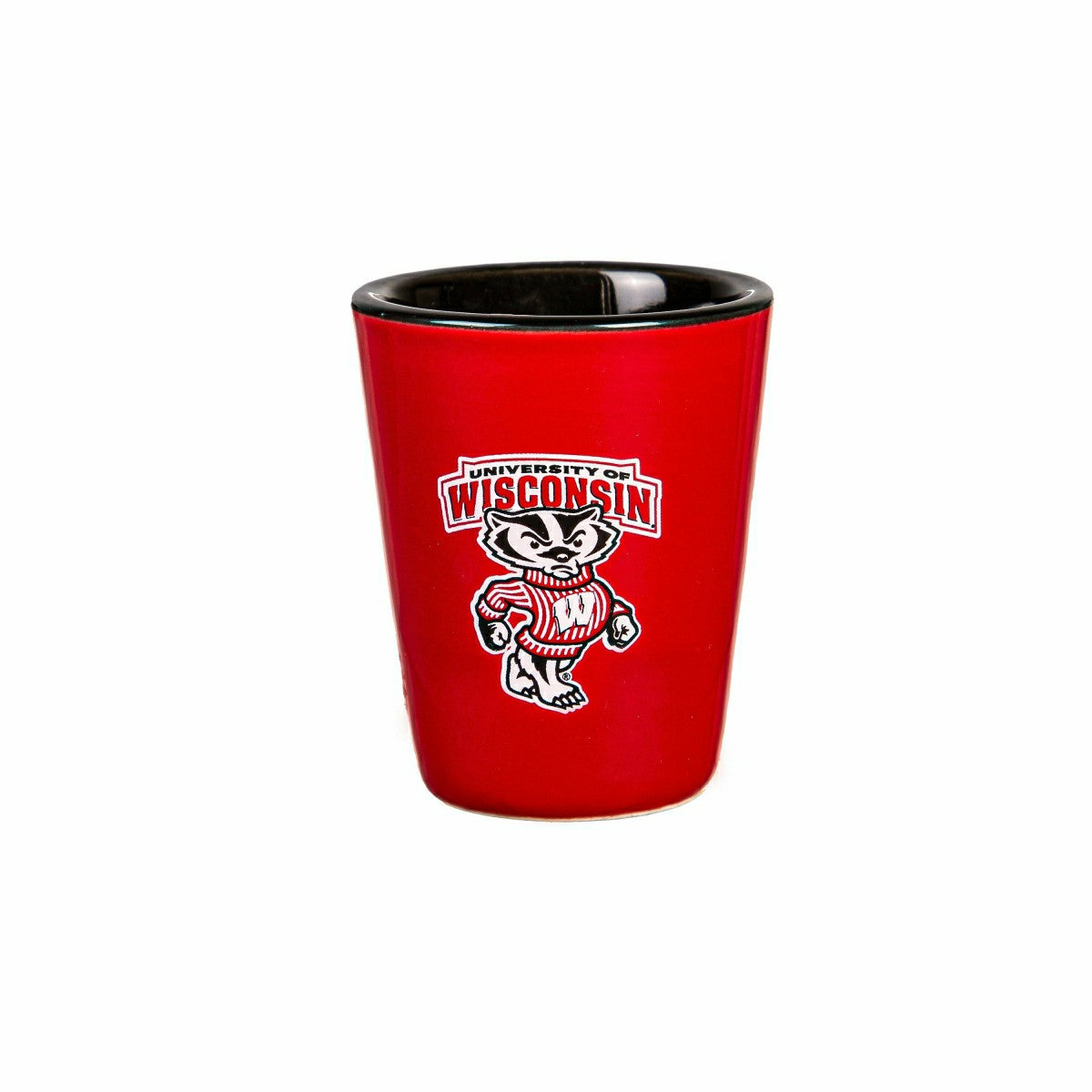 University of Wisconsin-Madison 4-Piece Ceramic and Glass 2oz. Shot Gl, Collegiate, Home