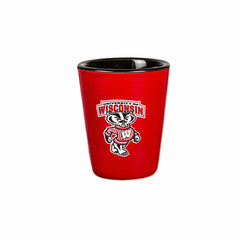 University of Wisconsin-Madison 4-Piece Ceramic and Glass 2oz. Shot Gl, Collegiate, Home
