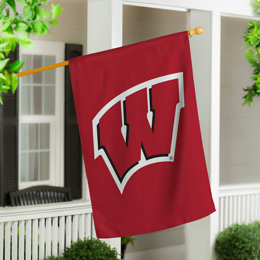 University of Wisconsin-Madison Applique House Flag, Collegiate, Home
