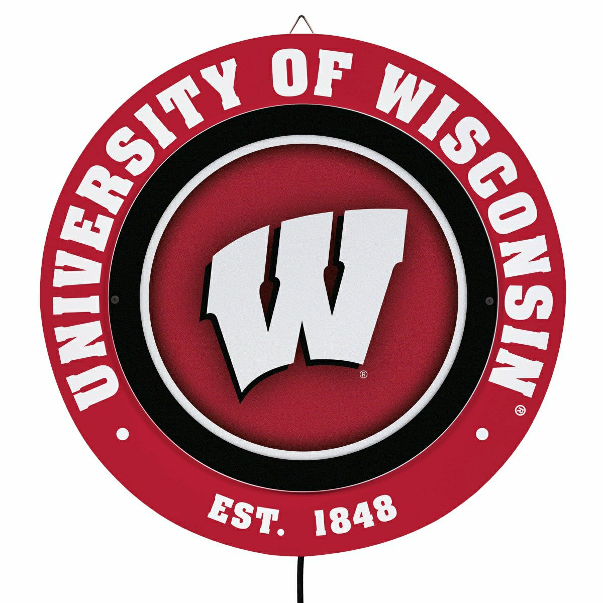 University of Wisconsin-Madison, Metal Lite, Round, Collegiate