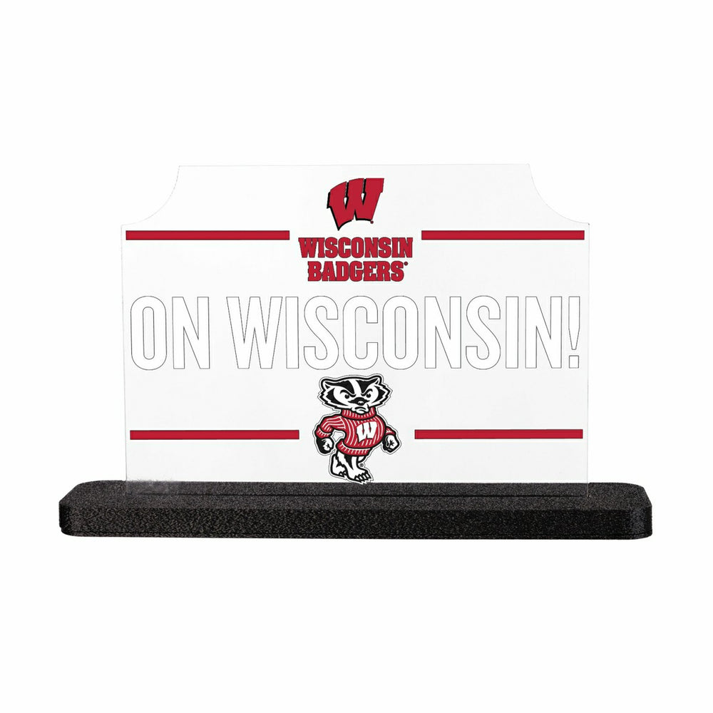 University of Wisconsin-Madison College Rectangle Desklite LED Décor, Collegiate, Home