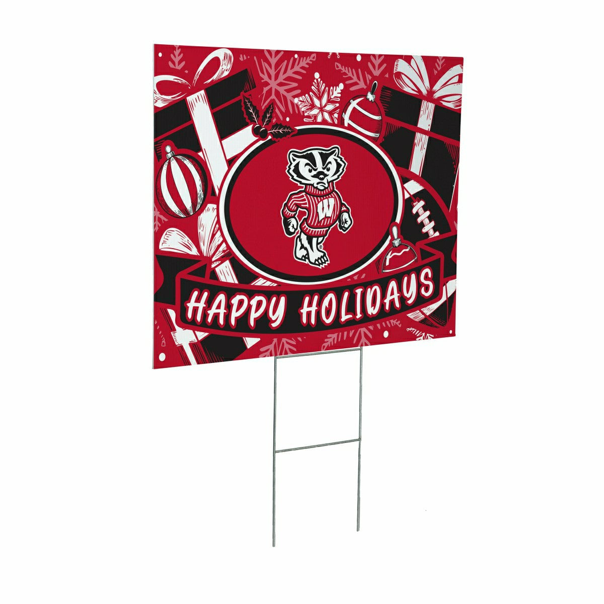 University of Wisconsin-Madison Yard Sign, Holiday, Collegiate, Home