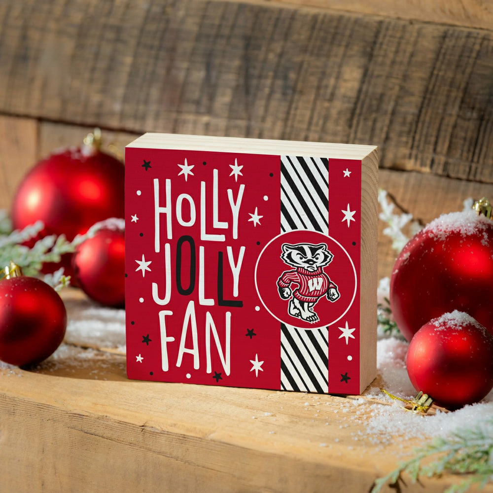University of Wisconsin-Madison Block, Holiday, 6x6, Collegiate, Home