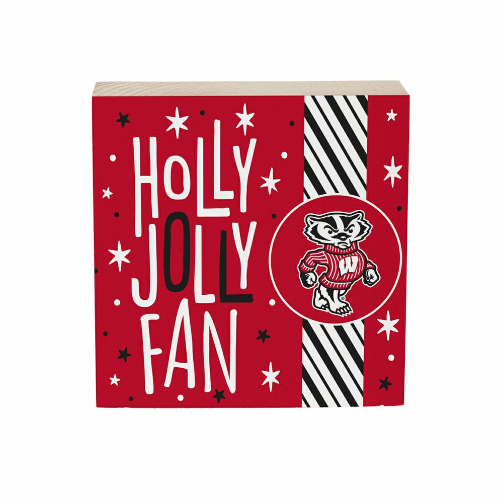 University of Wisconsin-Madison Block, Holiday, 6x6, Collegiate, Home