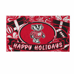University of Wisconsin-Madison Holiday PVC Mat, 28"x16", Collegiate