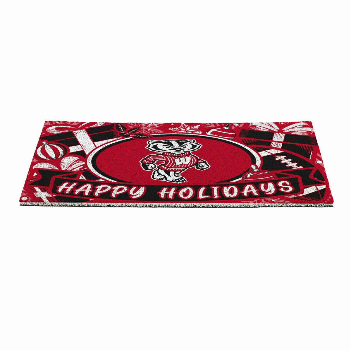 University of Wisconsin-Madison Holiday PVC Mat, 28"x16", Collegiate