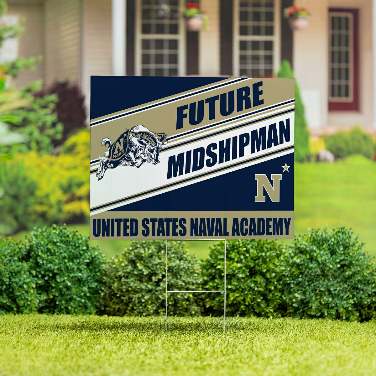 US Naval Academy Coroplast Yard Sign, Future Student, Collegiate, Home
