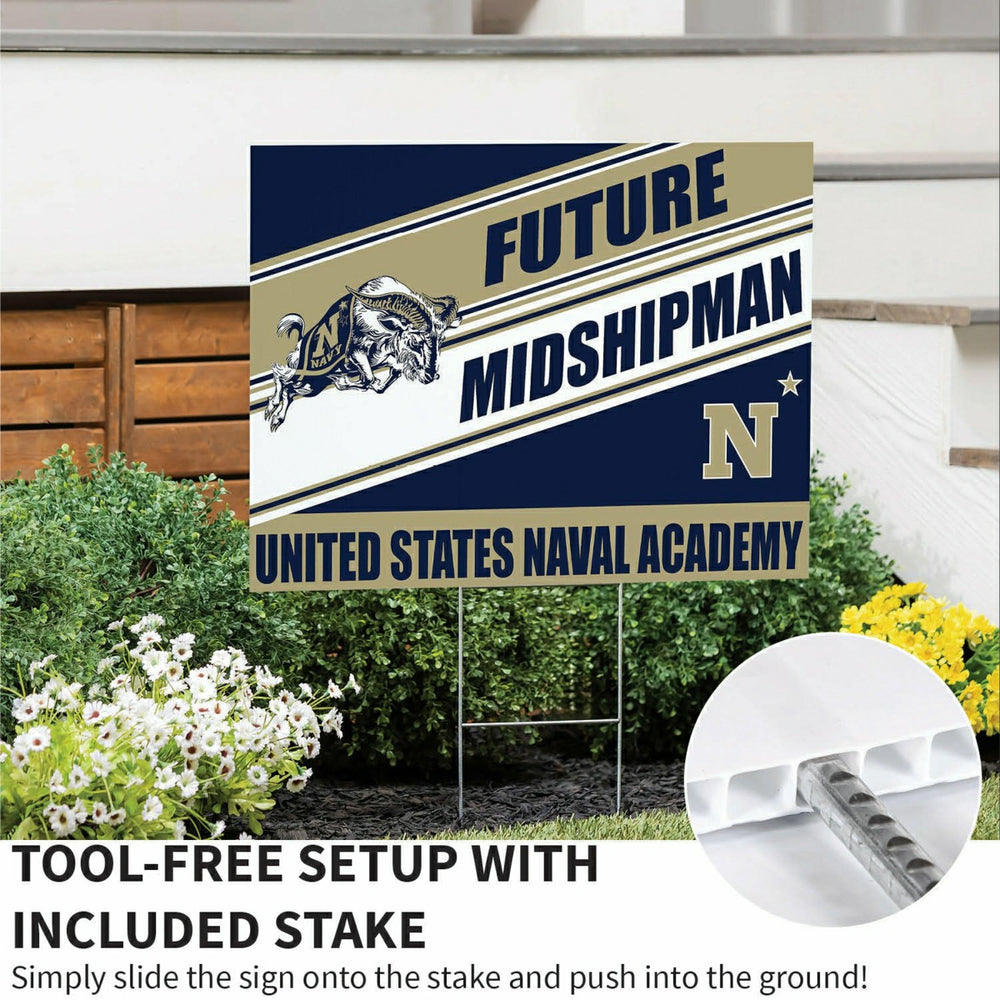 US Naval Academy Coroplast Yard Sign, Future Student, Collegiate, Home