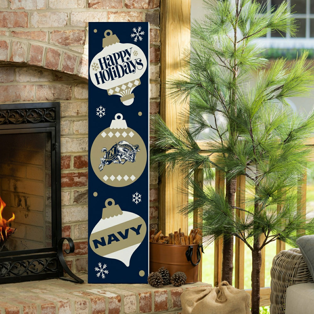 47" Double Sided Leaner, US Naval Academy, Christmas, Collegiate, Home
