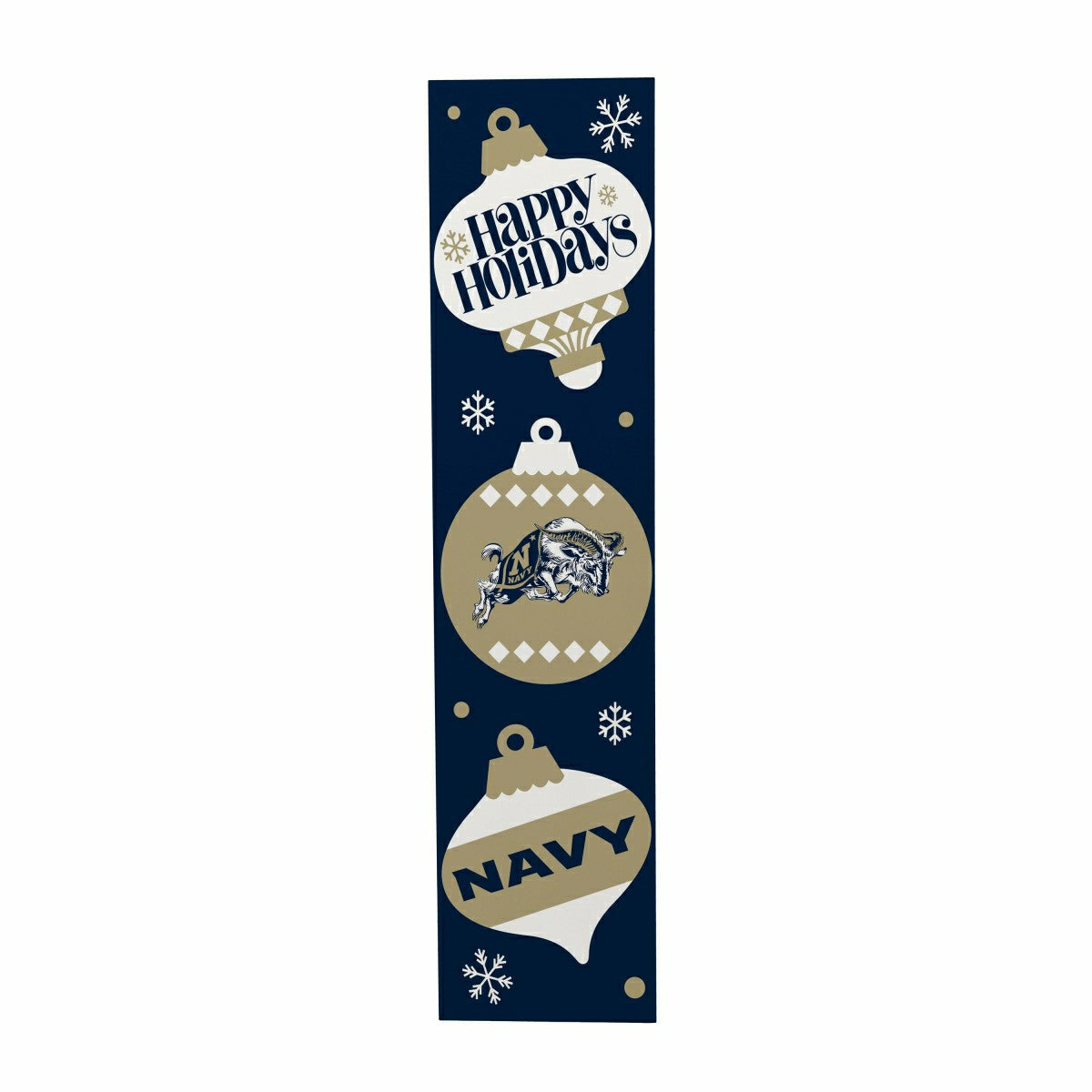 47" Double Sided Leaner, US Naval Academy, Christmas, Collegiate, Home
