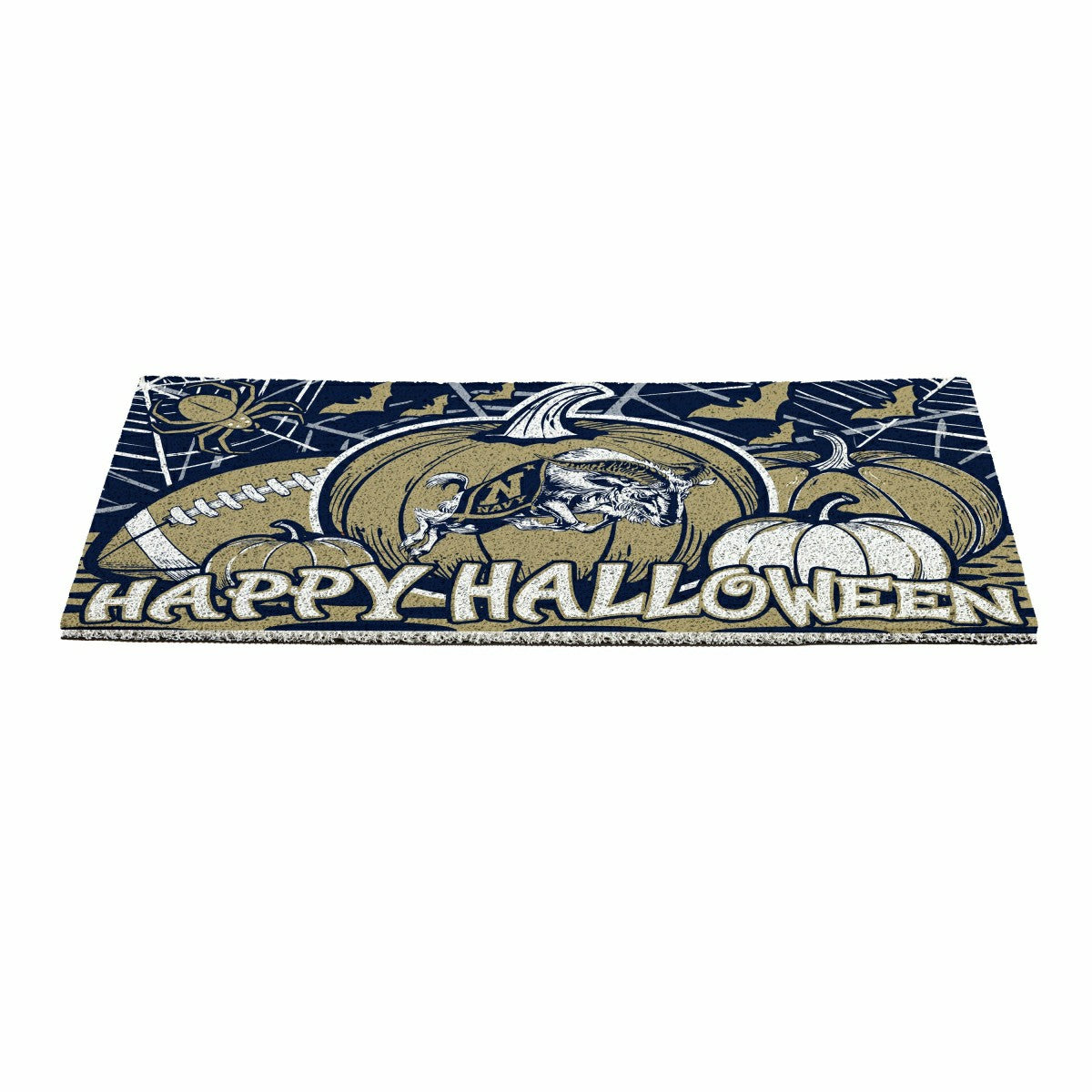 US Naval Academy Halloween PVC Mat, 28"x16", Collegiate