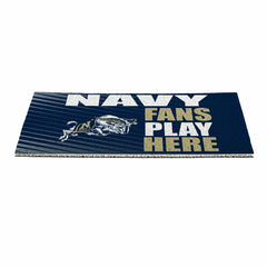 US Naval Academy Fan Mat, 28"x16", Collegiate
