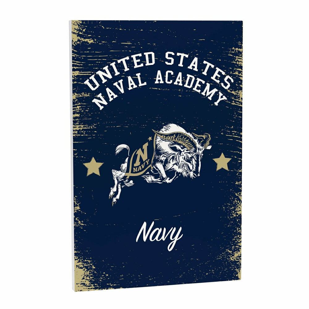 US Naval Academy Wood Wall Sign, 16x24, Collegiate, Home