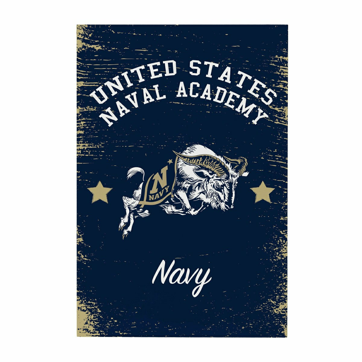 US Naval Academy Wood Wall Sign, 16x24, Collegiate, Home