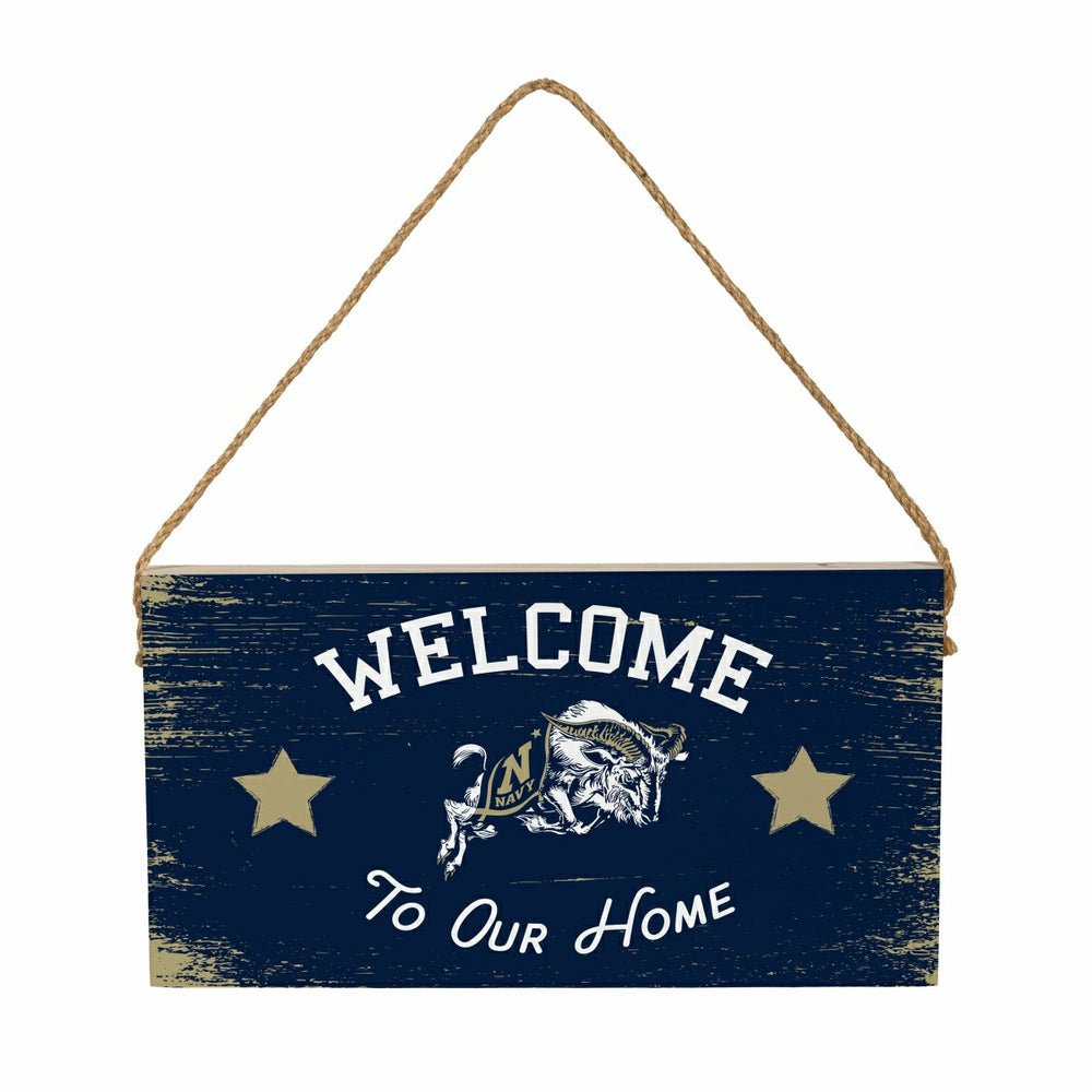 US Naval Academy Wood Wall Sign, 6x11, Collegiate, Home