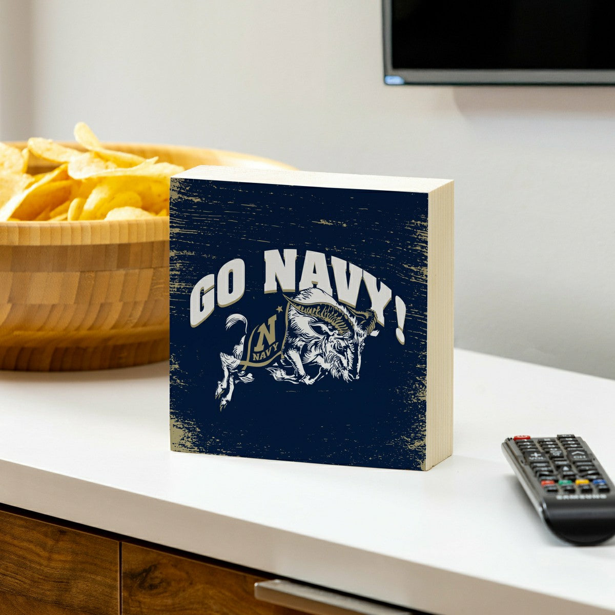 US Naval Academy Plock, Down Home Fans, 6x6, Collegiate, Home
