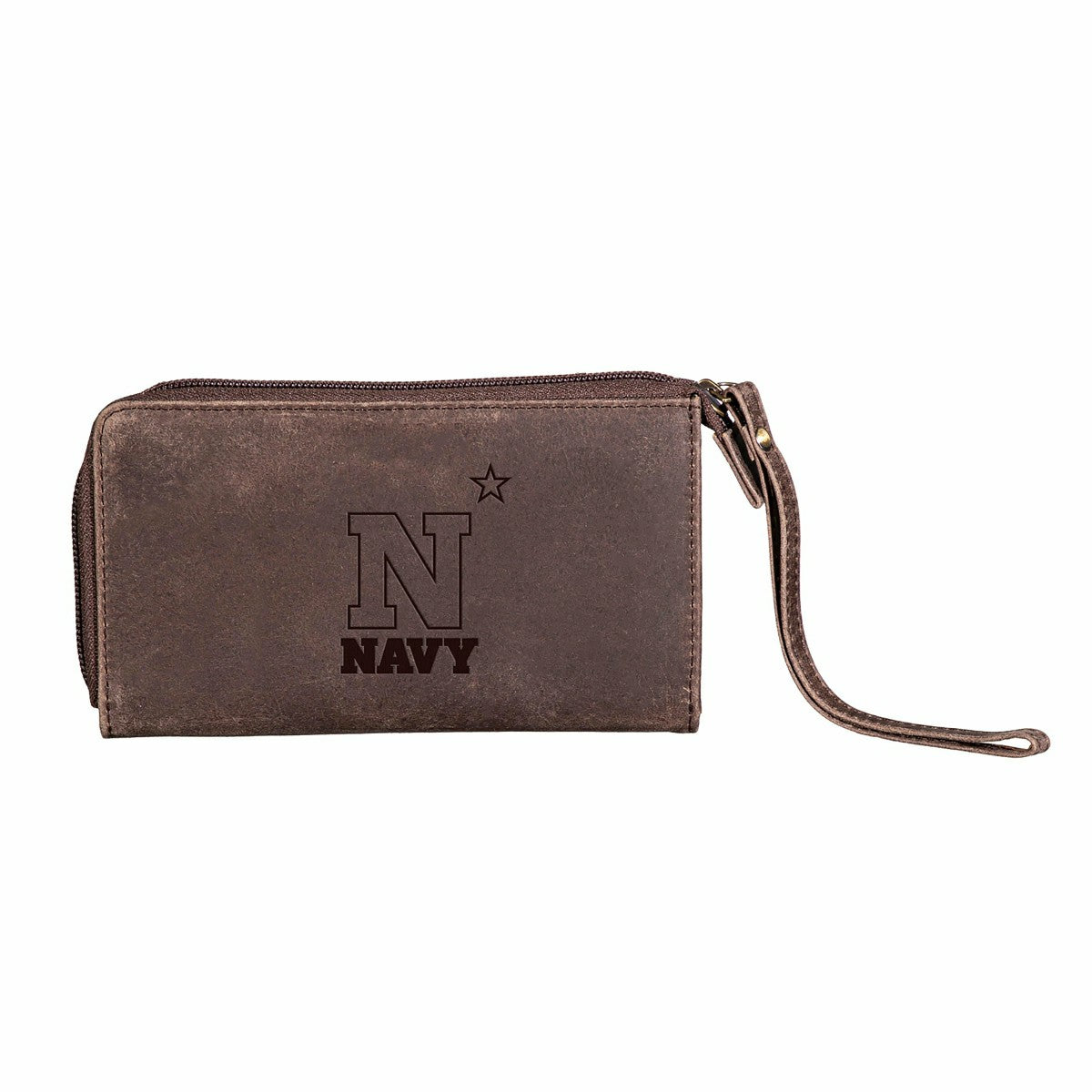 Wristlet Wallet, Brown, US Naval Academy, Collegiate, Home