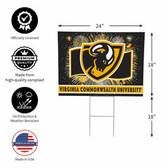 Virginia Commonwealth University Yard Sign, Patriotic, Collegiate, Home