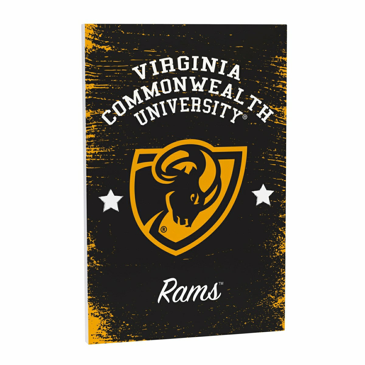 Virginia Commonwealth University Wood Wall Sign, 16x24, Collegiate, Home