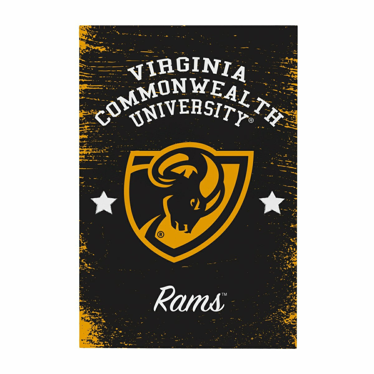 Virginia Commonwealth University Wood Wall Sign, 16x24, Collegiate, Home