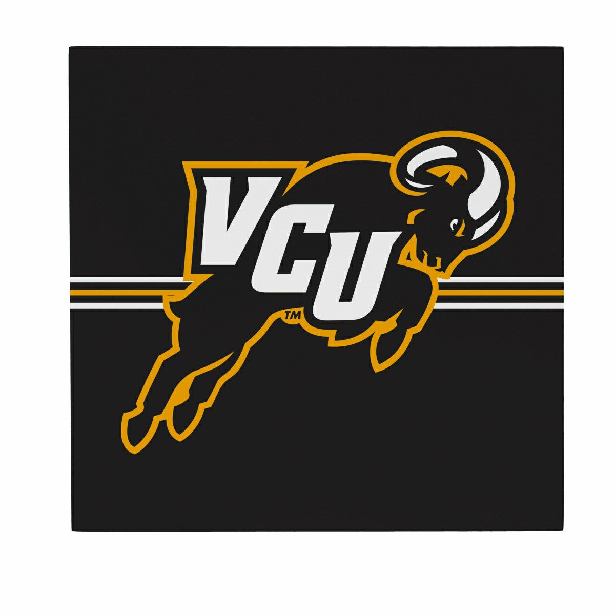 Virginia Commonwealth University Wood Wall Sign, 12x12, Collegiate, Home
