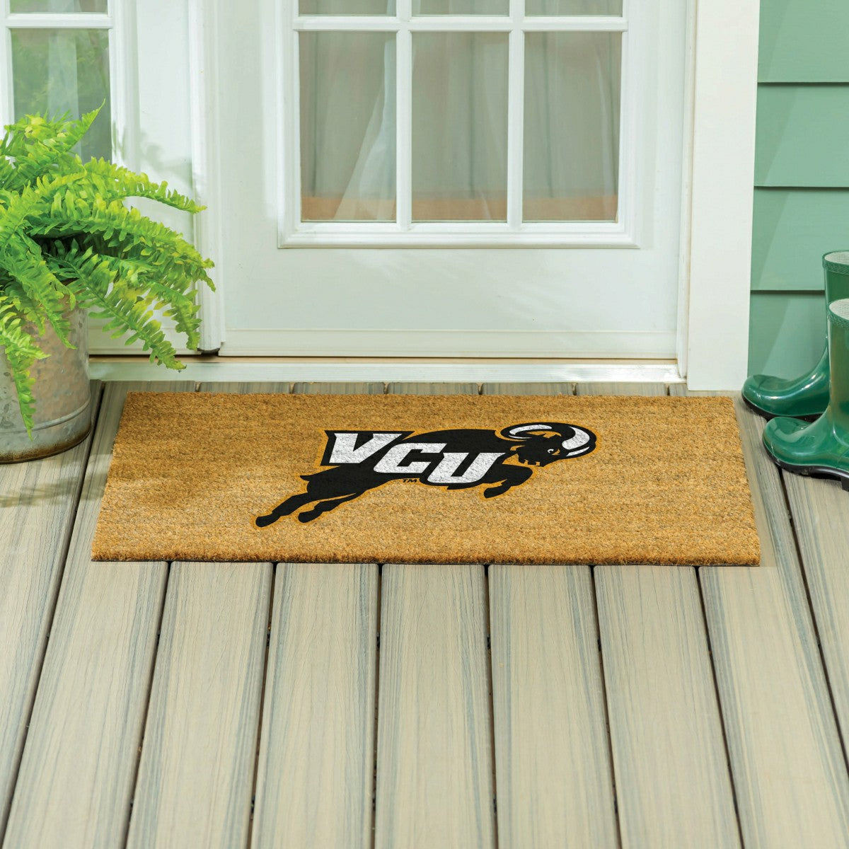 Virginia Commonwealth University Large Full Color Coir Mat, 36"x24", Collegiate