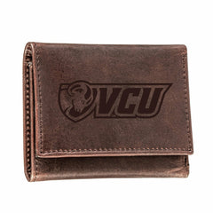 Virginia Commonwealth University (VCU), Tri-Fold Wallet, Brown, CH, 10, Collegiate, Home