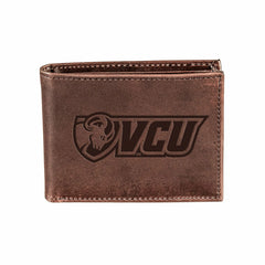 Virginia Commonwealth University (VCU), Bi-Fold Wallet, Brown, CH, 100, Collegiate, Home
