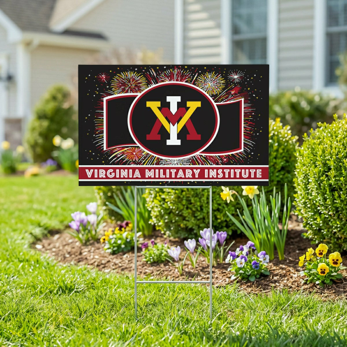 Virginia Military Institute Yard Sign, Patriotic, Collegiate, Home