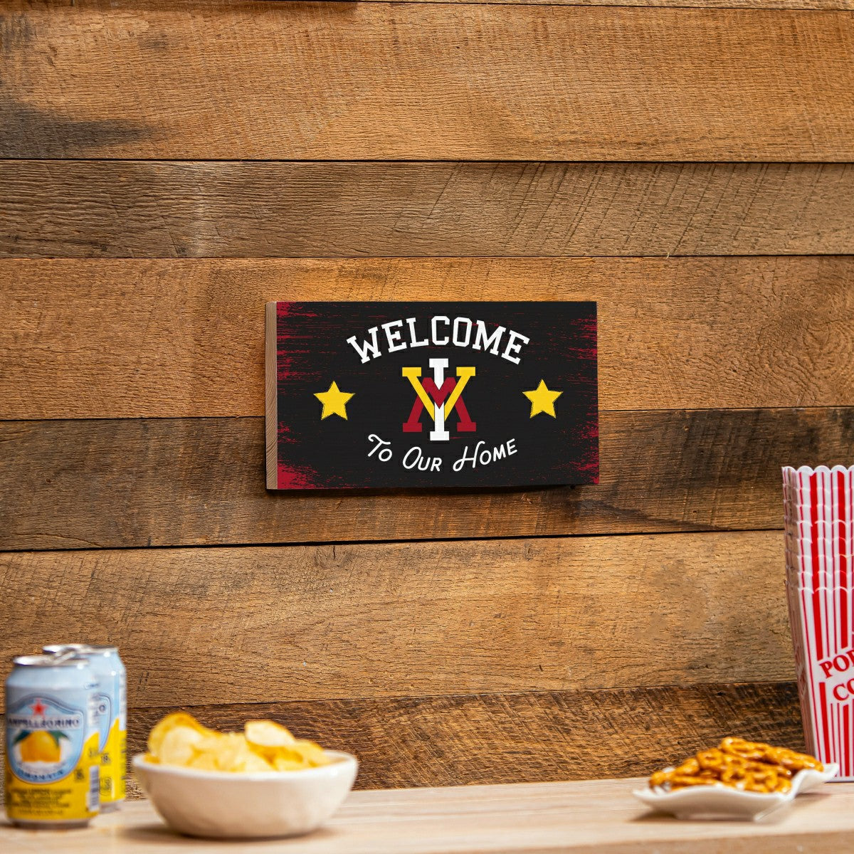 Virginia Military Institute Wood Wall Sign, 6x11, Collegiate, Home